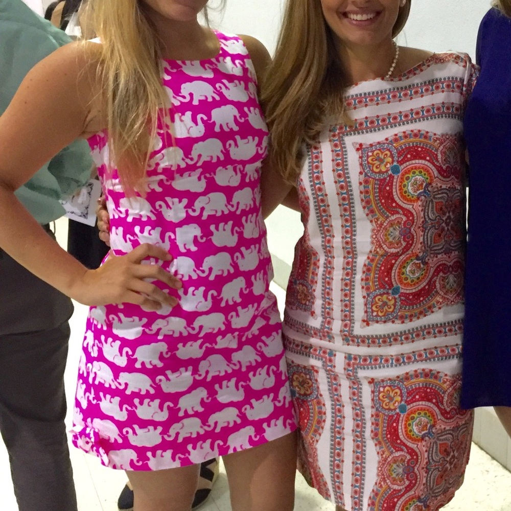 Lilly Pulitzer Elephant Print Shift Dress